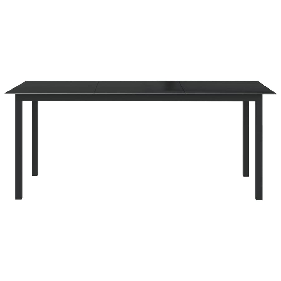 Tuintafel Aluminium En Glas 190 x 90 x 74 cm