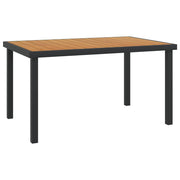 Tuintafel 140x90x74 cm aluminium bruin