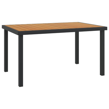 Tuintafel 140X90X74 Cm Aluminium En Hkc Bruin