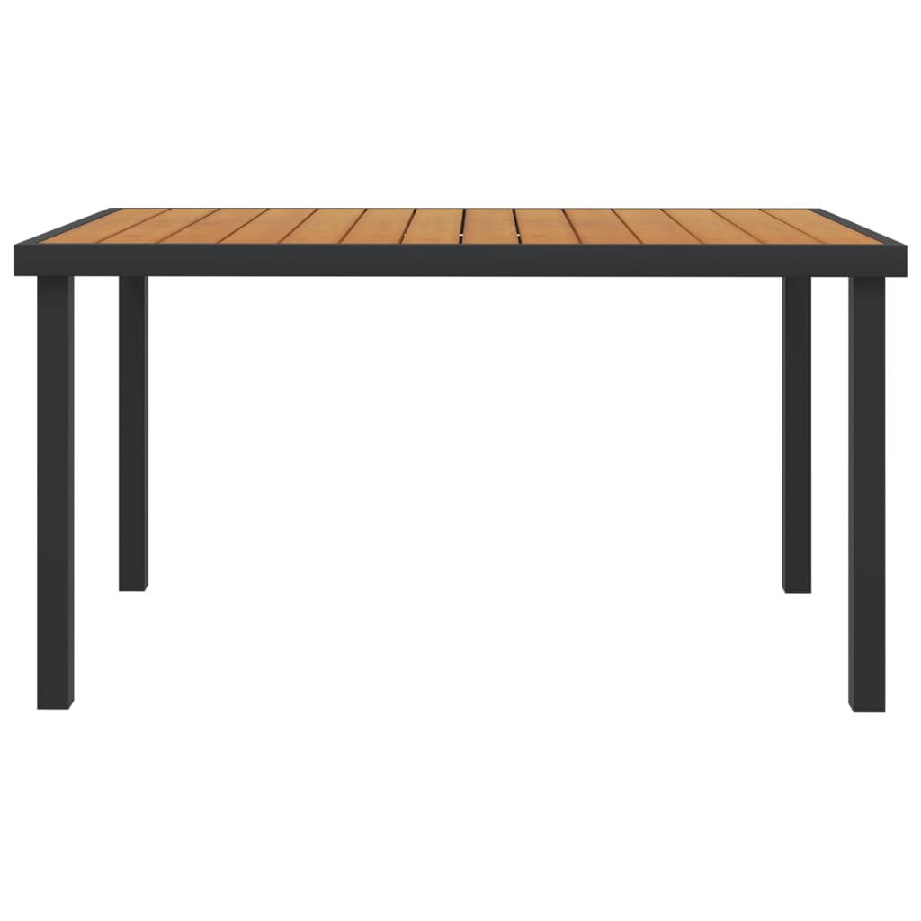Tuintafel 140X90X74 Cm Aluminium En Hkc Bruin