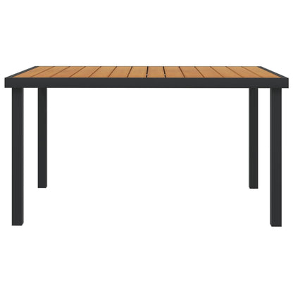Tuintafel 140X90X74 Cm Aluminium En Hkc Bruin