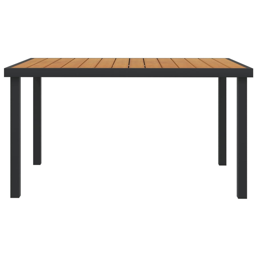 Tuintafel 140X90X74 Cm Aluminium En Hkc Bruin