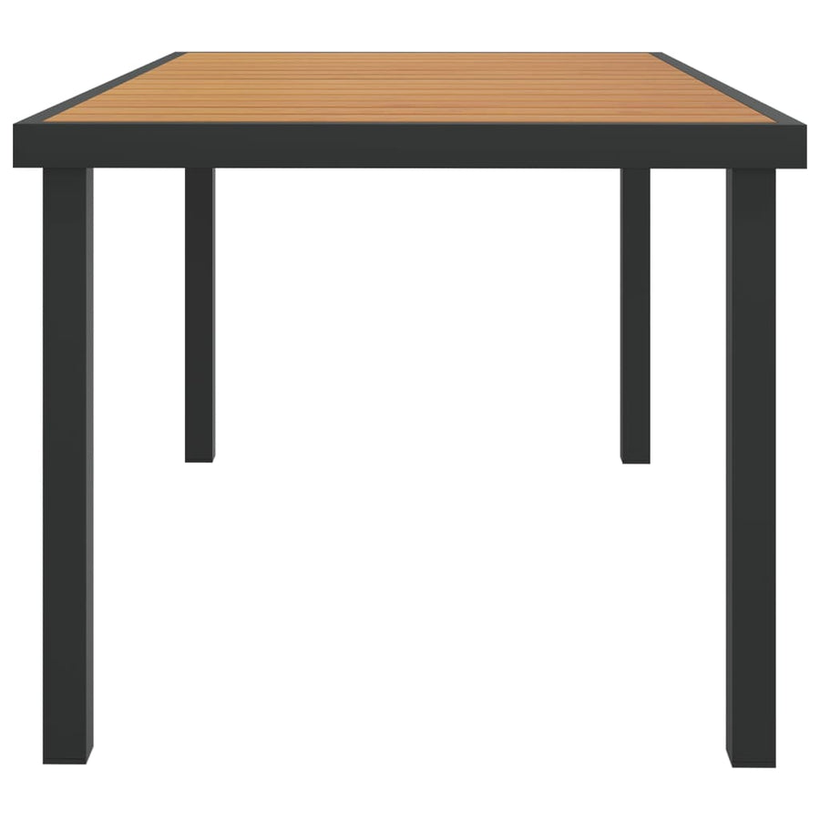 Tuintafel 140X90X74 Cm Aluminium En Hkc Bruin