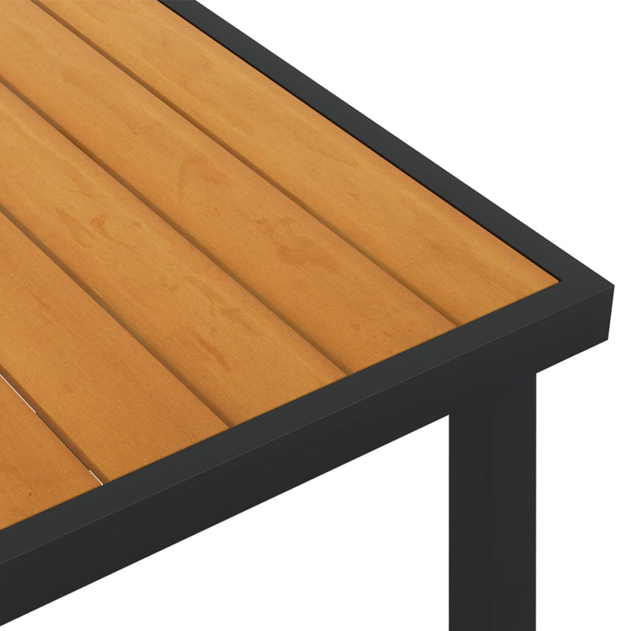 Tuintafel 140X90X74 Cm Aluminium En Hkc Bruin