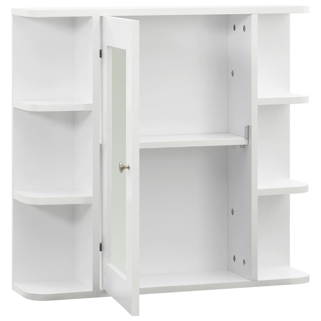 Badkamerspiegelkast 66X7X63 Cm Mdf Wit
