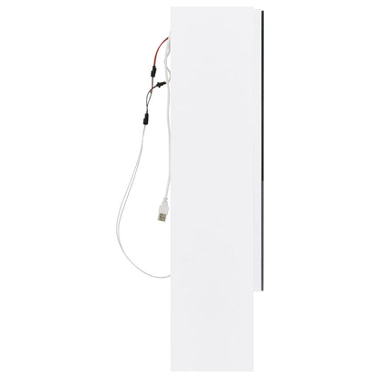 Badkamerspiegelkast Led 80X5X60 Cm Mdf Wit