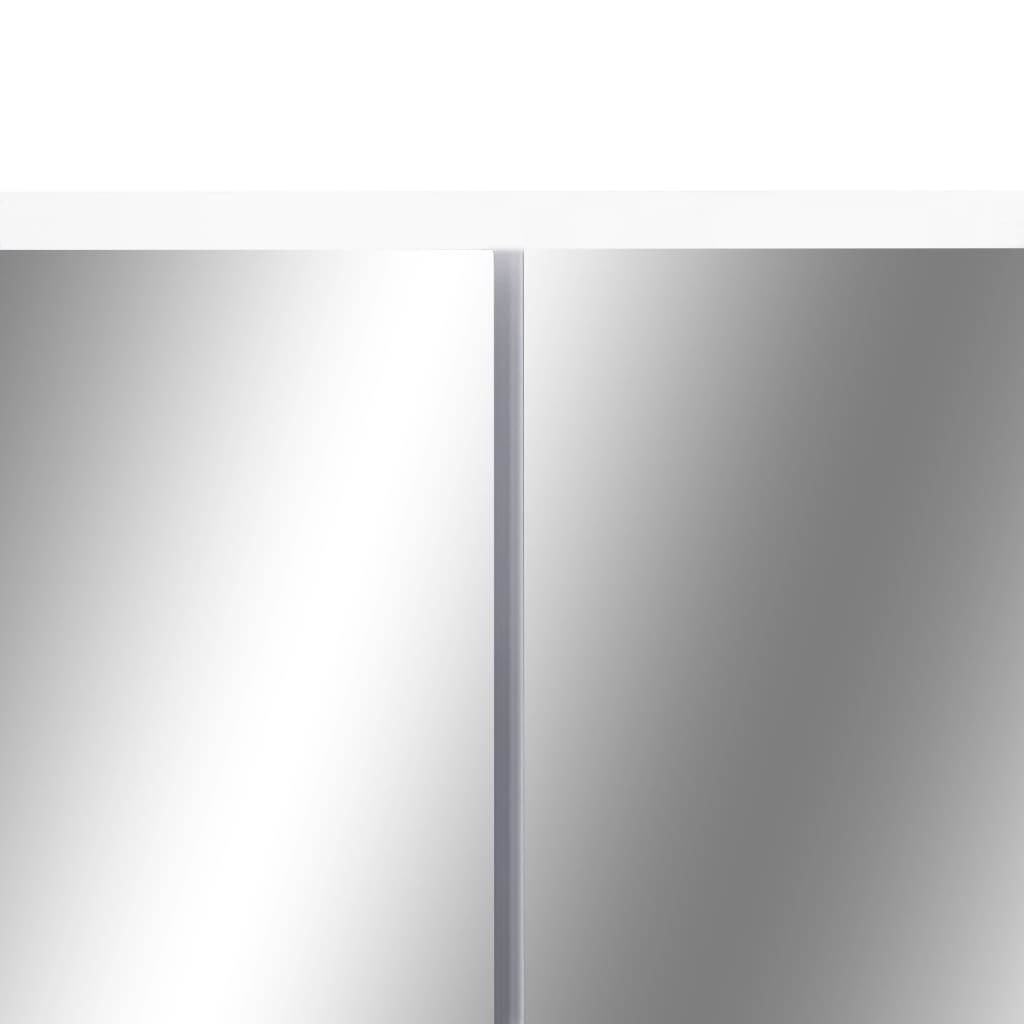 Badkamerspiegelkast Led 80X5X60 Cm Mdf Wit
