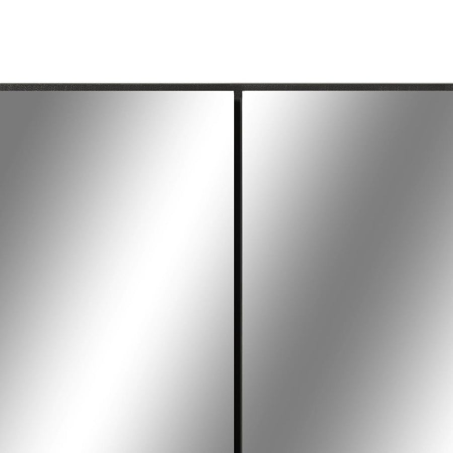 Badkamerspiegelkast Led 80X5X60 Cm Mdf Zwart