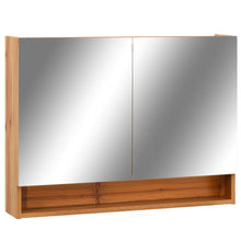 Badkamerspiegelkast Led 80X5X60 Cm Mdf Kleurig Eiken