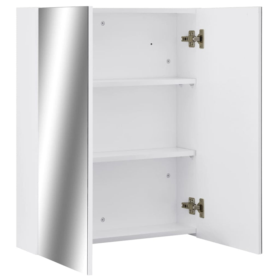 Badkamerspiegelkast 60X15X75 Cm Mdf Wit