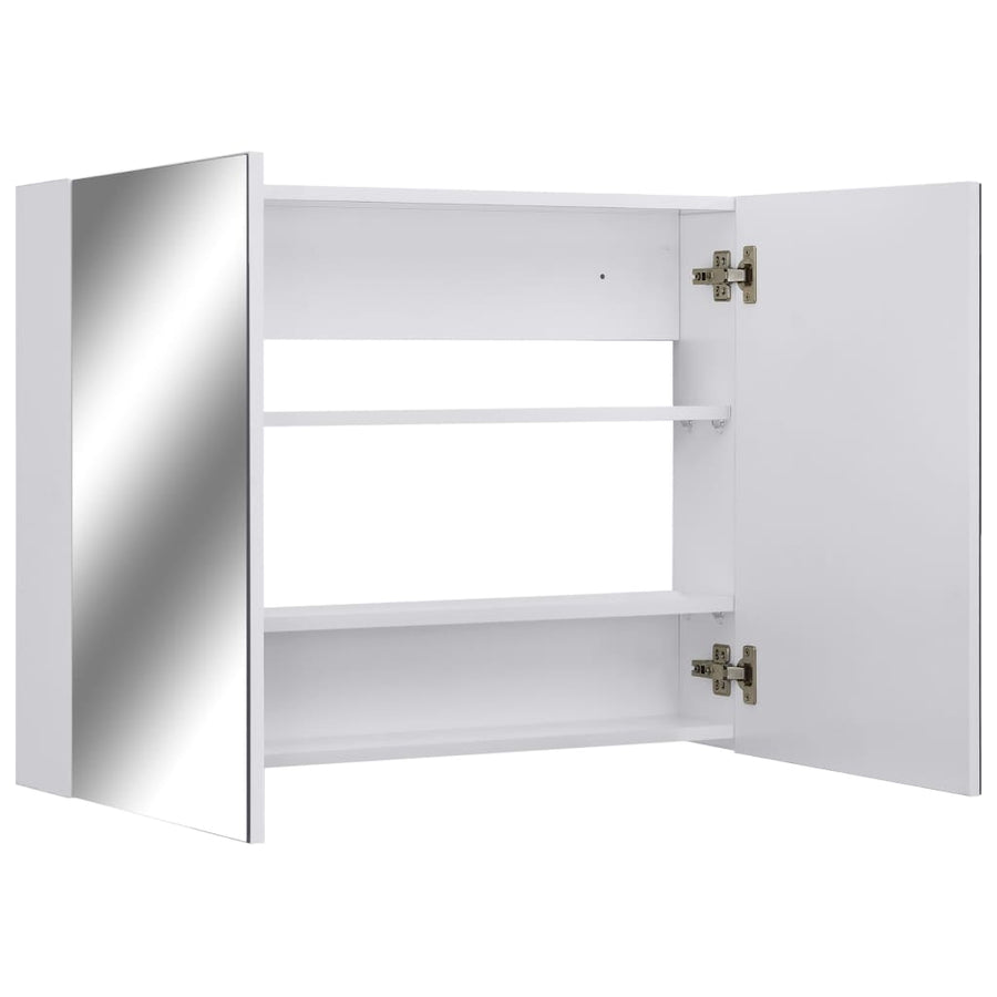 Badkamerspiegelkast 80X15X60 Cm Mdf Wit