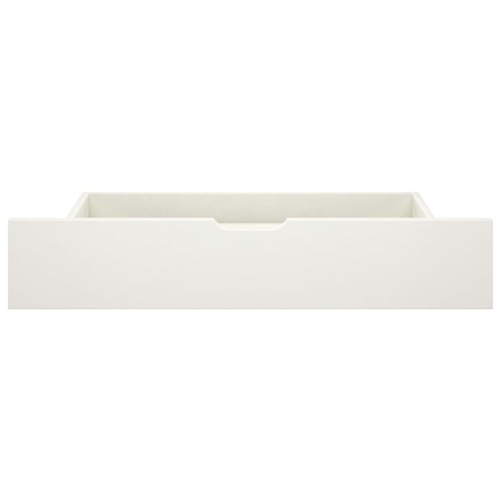 Bedlades 2 St Massief Grenenhout Wit