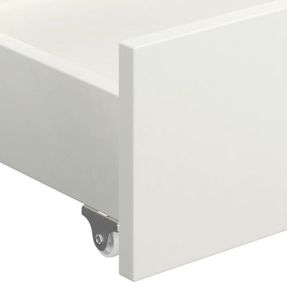 Bedlades 2 St Massief Grenenhout Wit