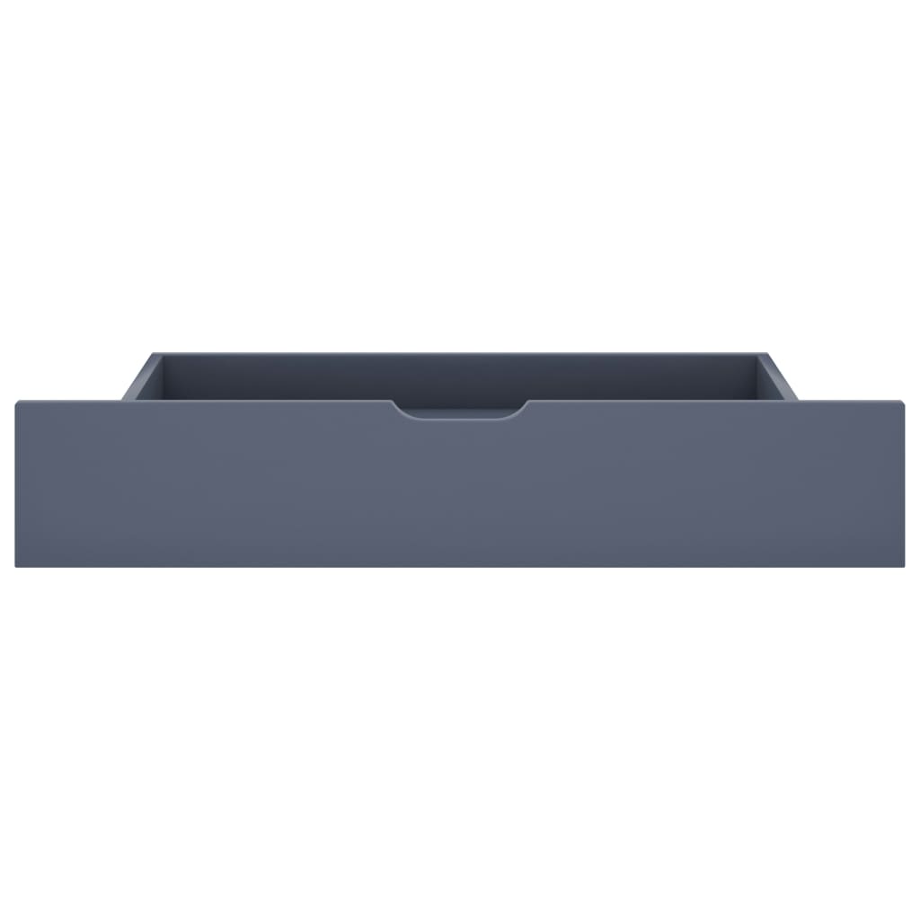 Bedlades 2 St Massief Grenenhout Lichtgrijs