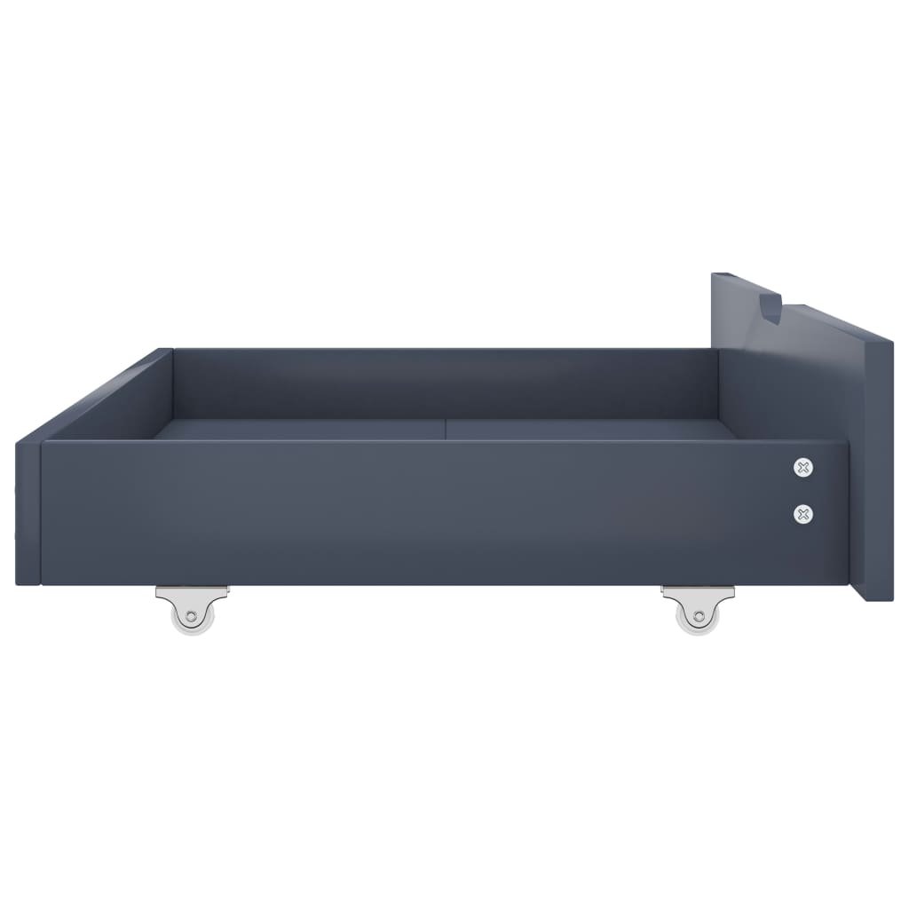 Bedlades 2 St Massief Grenenhout Lichtgrijs