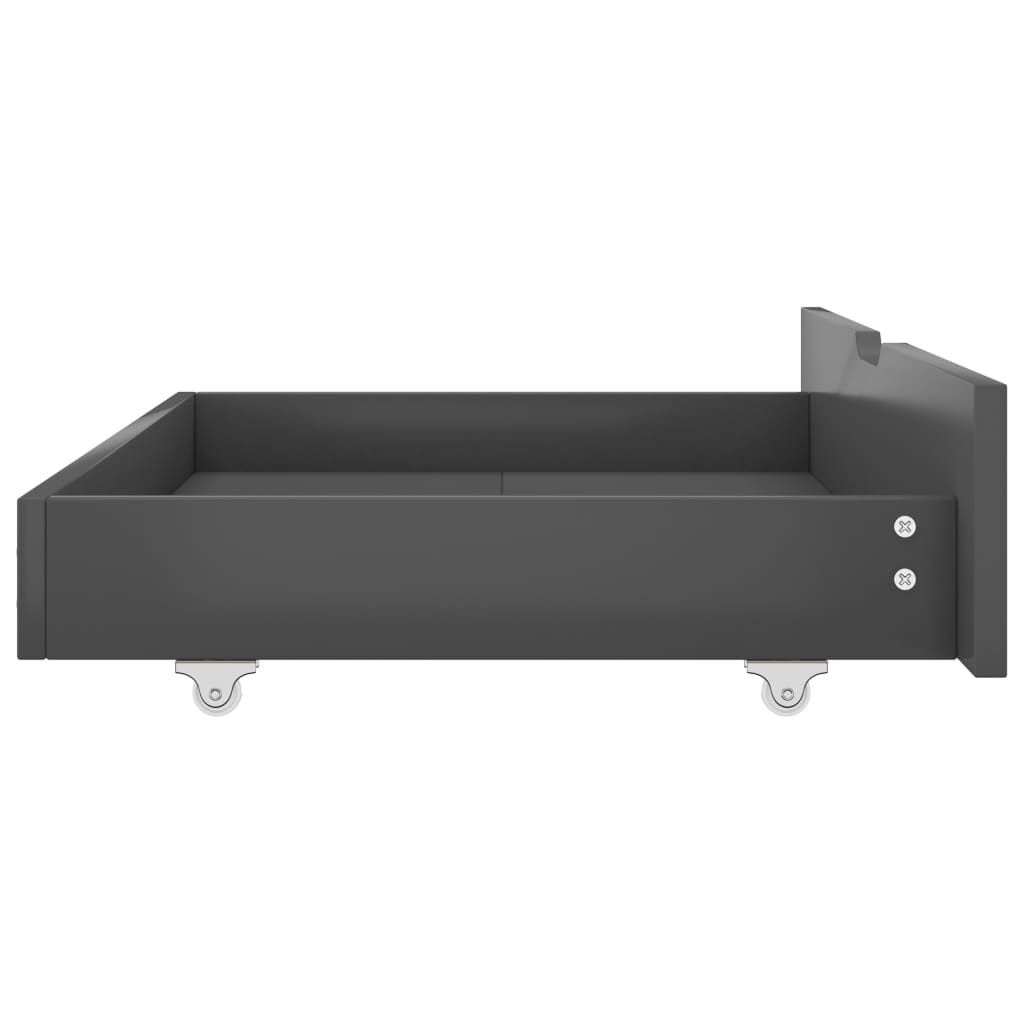 Bedlades 2 St Massief Grenenhout Donkergrijs