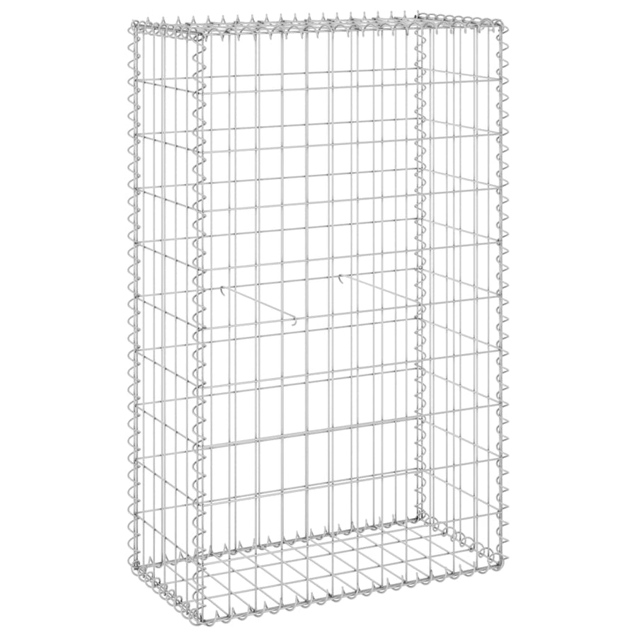 Schanskorfmuur Met Deksels Gegalvaniseerd Staal 60 x 30 x 100 cm
