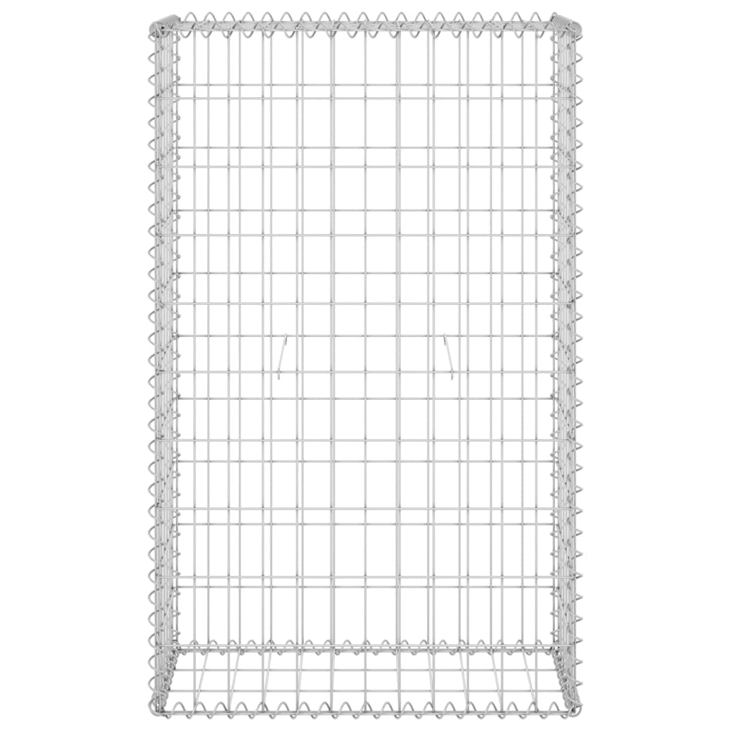Schanskorfmuur Met Deksels Gegalvaniseerd Staal 60 x 30 x 100 cm