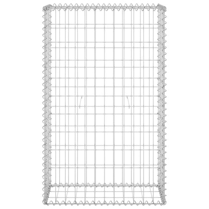 Schanskorfmuur Met Deksels Gegalvaniseerd Staal 60 x 30 x 100 cm