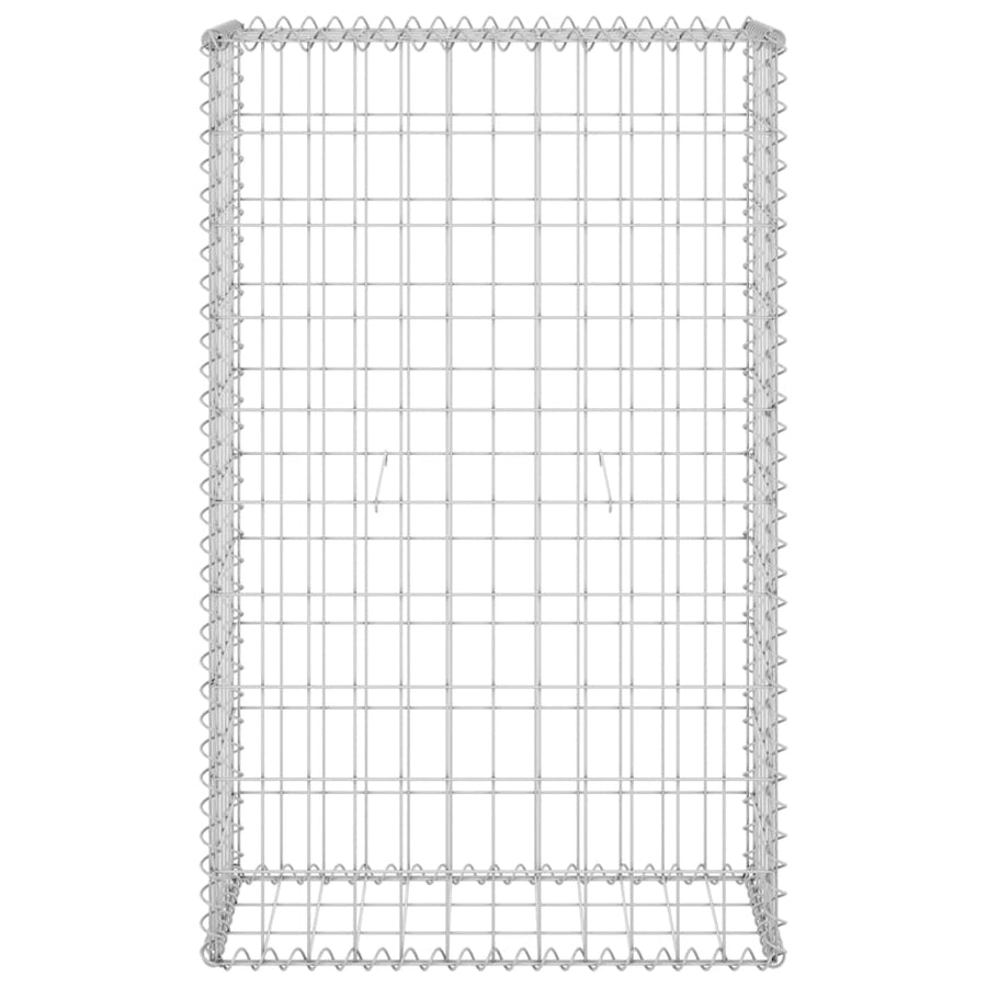 Schanskorfmuur Met Deksels Gegalvaniseerd Staal 60 x 30 x 100 cm