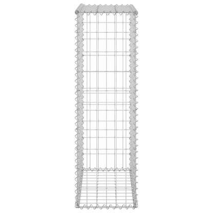 Schanskorfmuur Met Deksels Gegalvaniseerd Staal 60 x 30 x 100 cm