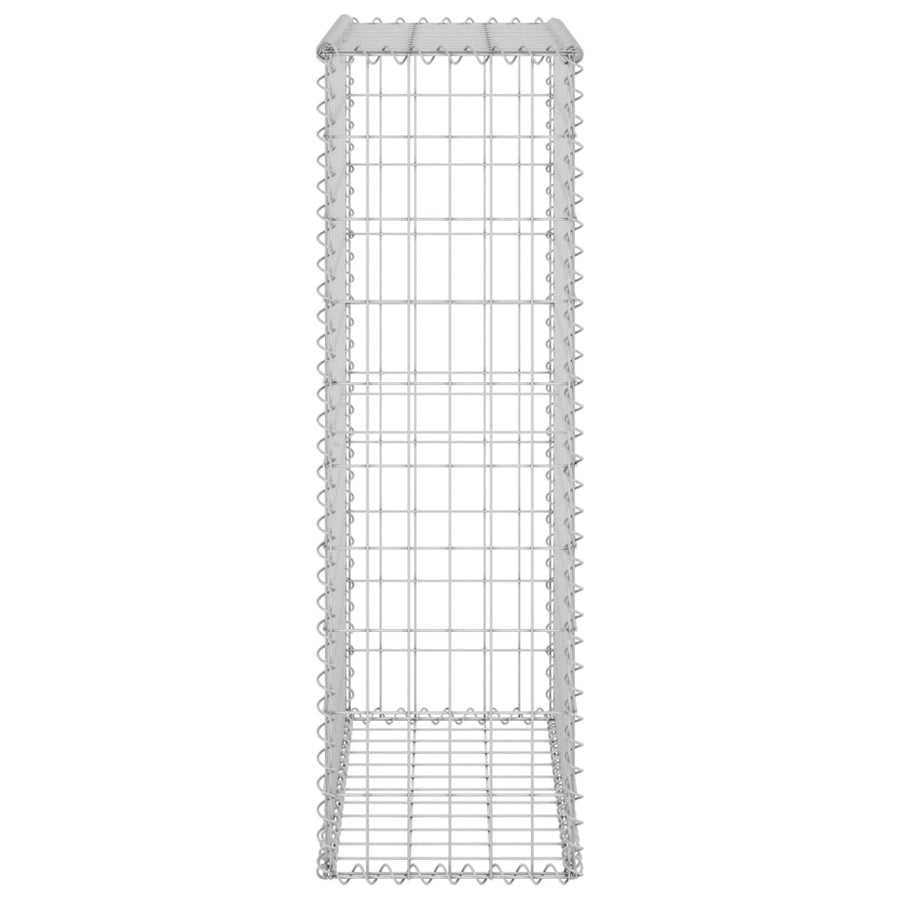 Schanskorfmuur Met Deksels Gegalvaniseerd Staal 60 x 30 x 100 cm