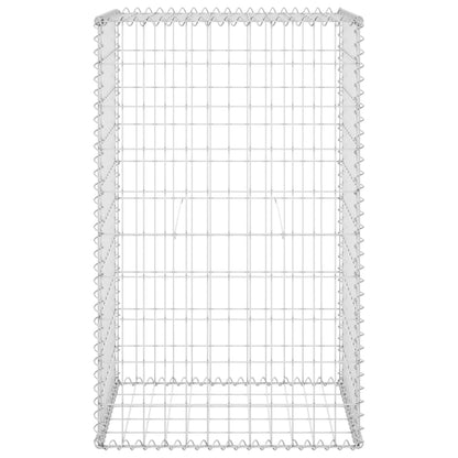 Schanskorfmuur met deksels 60x50x150 cm gegalvaniseerd staal 60 x 50 x 100 cm