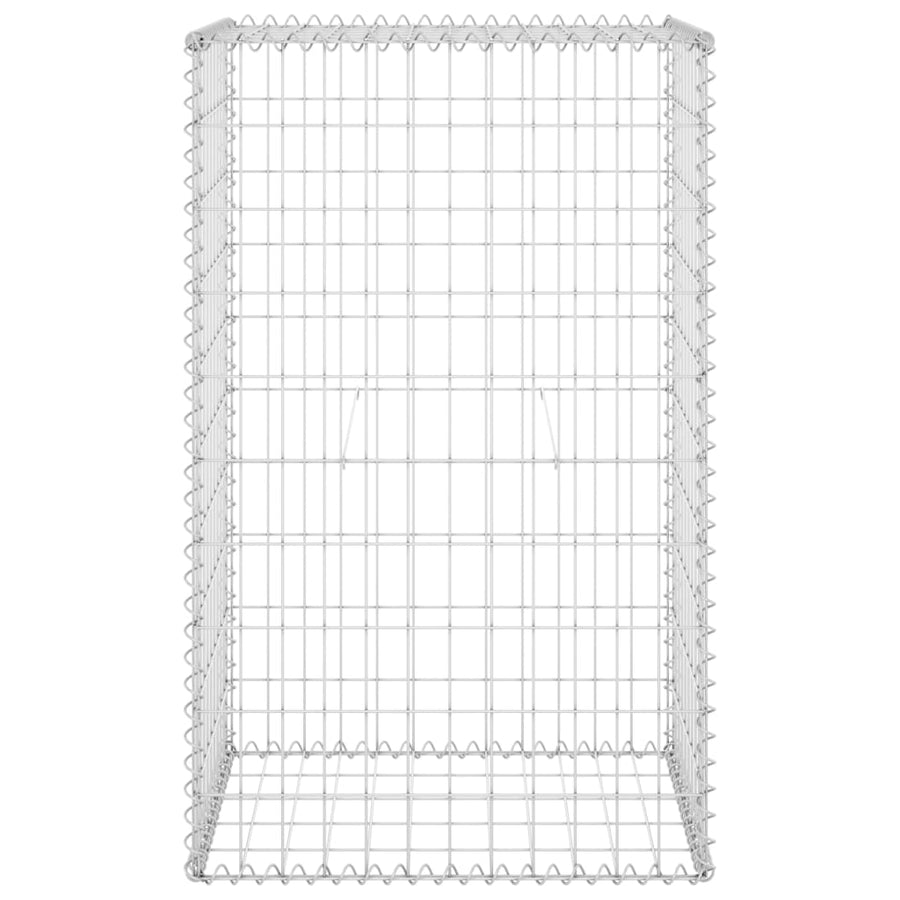 Schanskorfmuur met deksels 60x50x150 cm gegalvaniseerd staal 60 x 50 x 100 cm