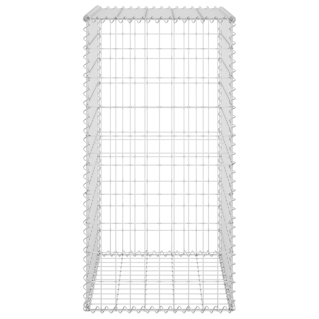 Schanskorfmuur met deksels 60x50x150 cm gegalvaniseerd staal 60 x 50 x 100 cm