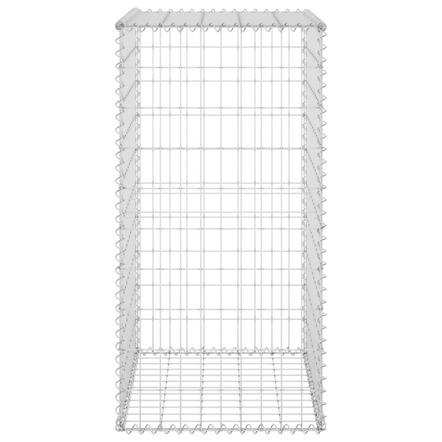 Schanskorfmuur met deksels 60x50x150 cm gegalvaniseerd staal 60 x 50 x 100 cm