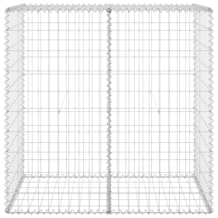 Schanskorfmuur met deksels 100x60x100 cm gegalvaniseerd staal 100 x 60 x 100 cm