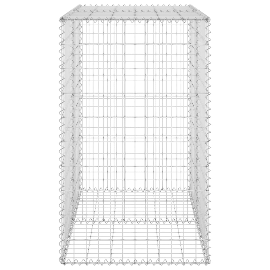 Schanskorfmuur met deksels 100x60x100 cm gegalvaniseerd staal 100 x 60 x 100 cm