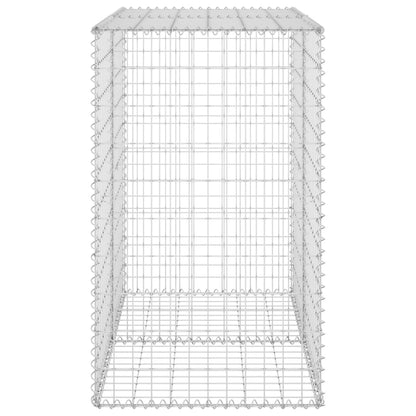 Schanskorfmuur met deksels 100x60x100 cm gegalvaniseerd staal 100 x 60 x 100 cm
