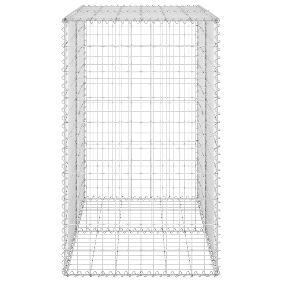 Schanskorfmuur met deksels 100x60x100 cm gegalvaniseerd staal 100 x 60 x 100 cm