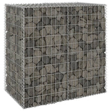 Schanskorfmuur met deksels 100x60x100 cm gegalvaniseerd staal 100 x 60 x 100 cm