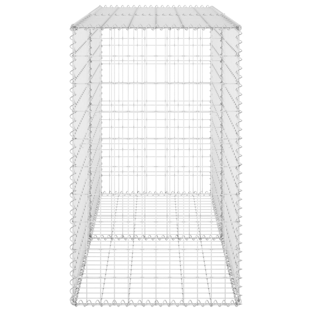 Schanskorfmuur met deksels 150x60x100 cm gegalvaniseerd staal 150 x 60 x 100 cm