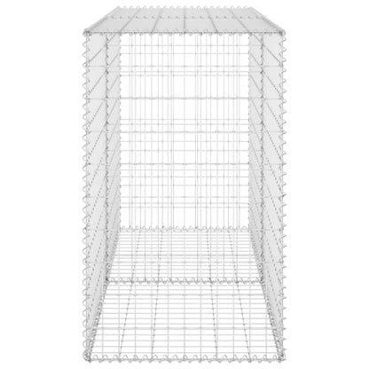 Schanskorfmuur met deksels 150x60x100 cm gegalvaniseerd staal 150 x 60 x 100 cm