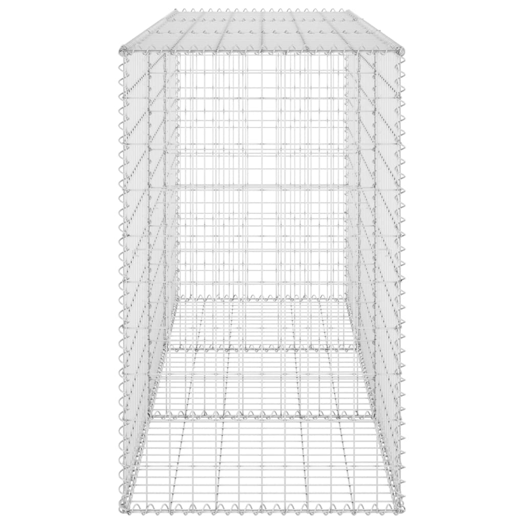 Schanskorfmuur met deksels 200x60x100 cm gegalvaniseerd staal 200 x 60 x 100 cm