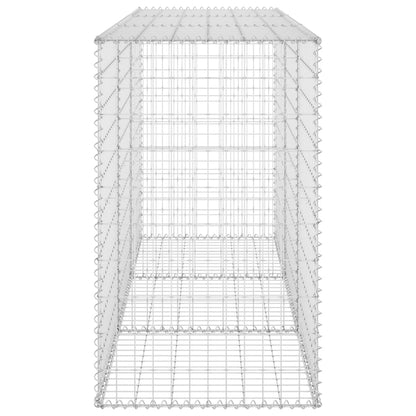 Schanskorfmuur met deksels 200x60x100 cm gegalvaniseerd staal 200 x 60 x 100 cm
