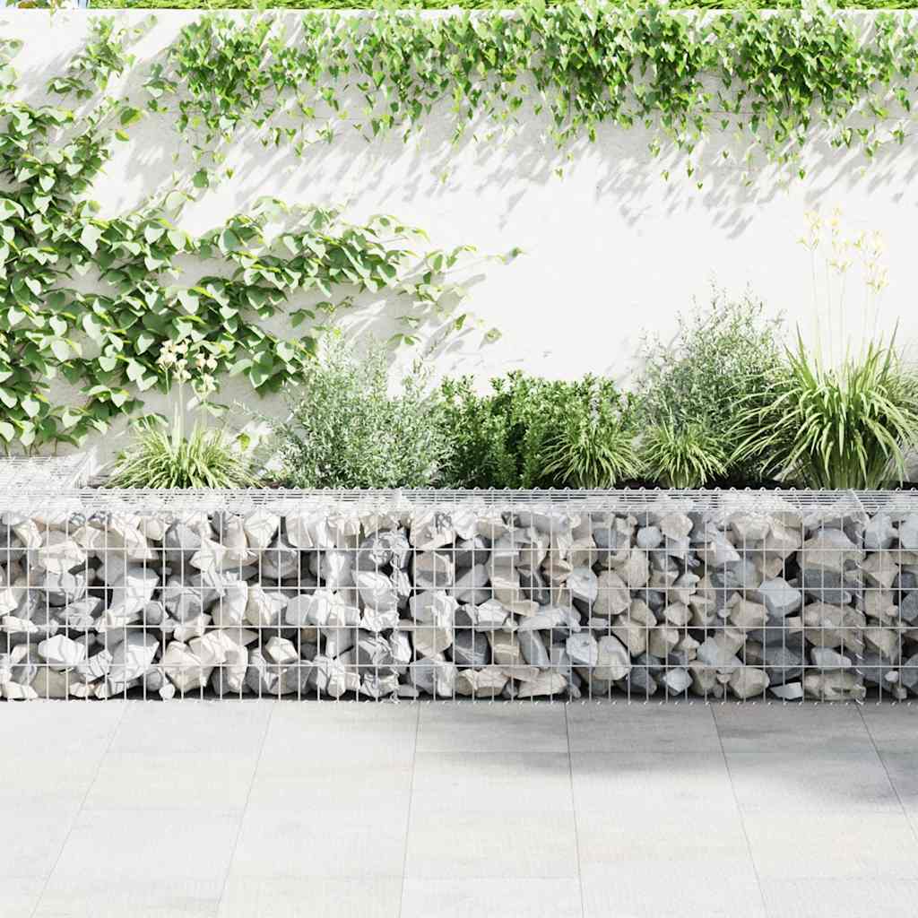 Schanskorfmuur met deksels 900x30x50 cm gegalvaniseerd staal