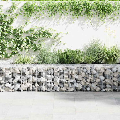 Schanskorfmuur met deksels 900x30x50 cm gegalvaniseerd staal