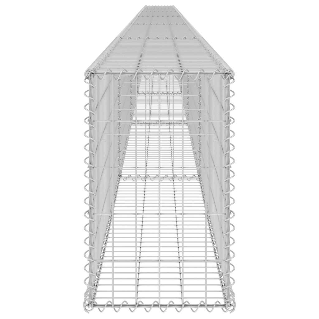 Schanskorfmuur met deksels 900x30x50 cm gegalvaniseerd staal