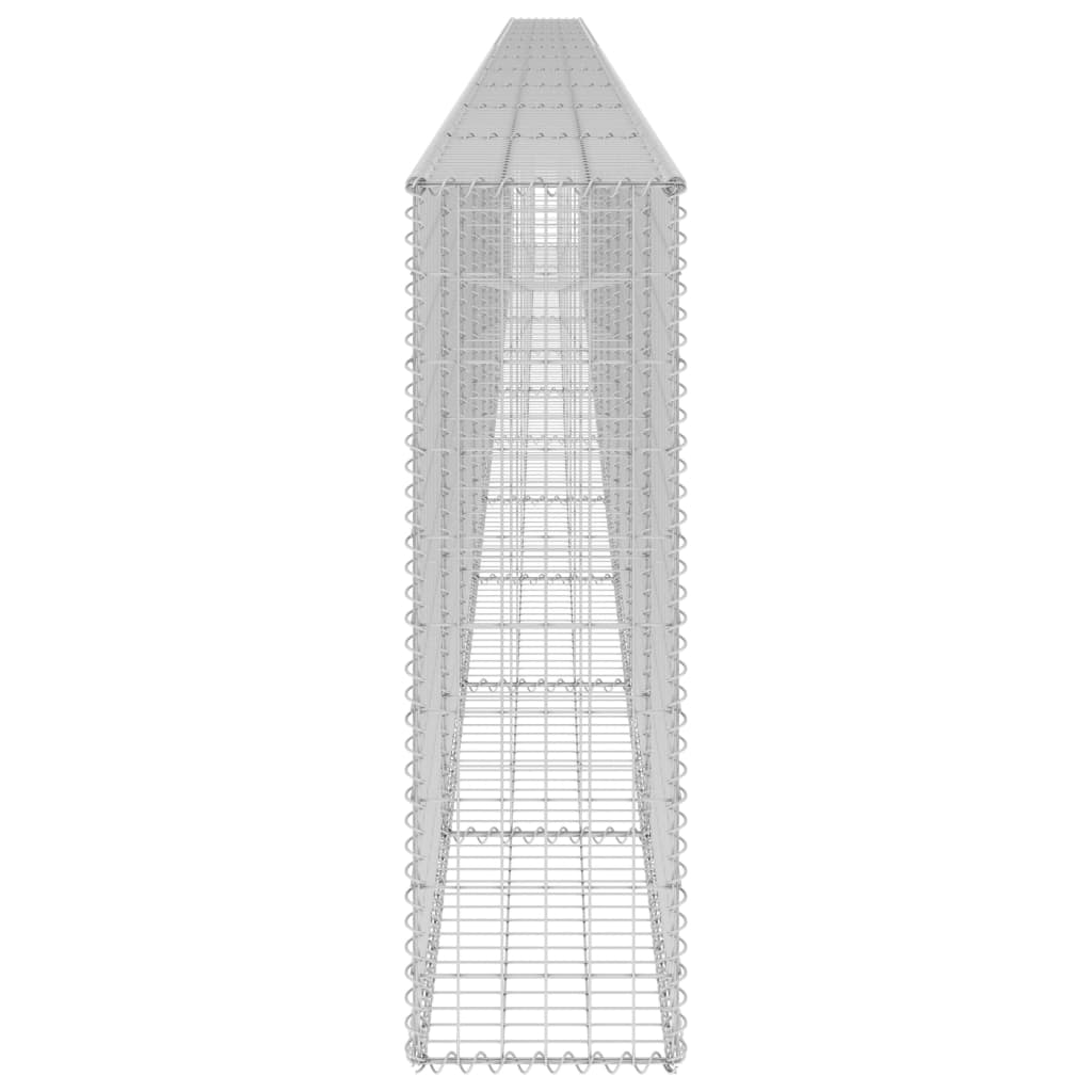 Schanskorfmuur met deksels 900x30x100 cm gegalvaniseerd staal 900 x 30 x 100 cm