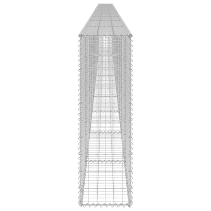 Schanskorfmuur met deksels 900x30x100 cm gegalvaniseerd staal 900 x 30 x 100 cm