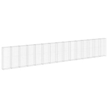 Schanskorfmuur met deksels 900x30x150 cm gegalvaniseerd staal 900 x 30 x 150 cm