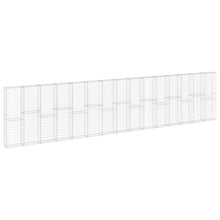 Schanskorfmuur met deksels 900x30x200 cm gegalvaniseerd staal 900 x 30 x 200 cm