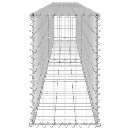 Schanskorfmuur met deksels 300x30x50 cm gegalvaniseerd staal 300 x 30 x 50 cm