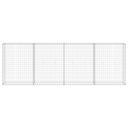 Schanskorfmuur met deksels 300x30x100 cm gegalvaniseerd staal 300 x 30 x 100 cm