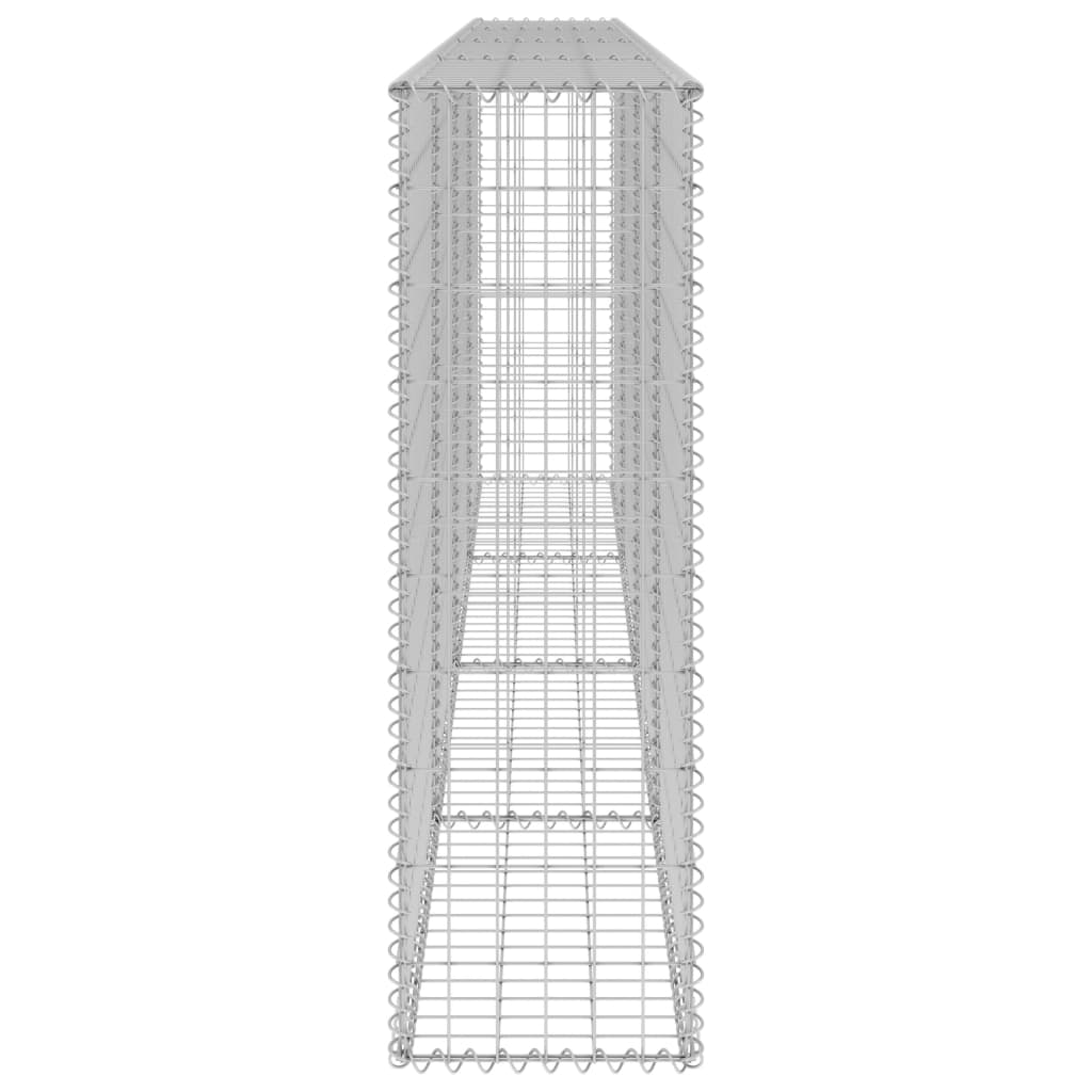 Schanskorfmuur met deksels 300x30x100 cm gegalvaniseerd staal 300 x 30 x 100 cm