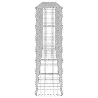 Schanskorfmuur met deksels 300x30x100 cm gegalvaniseerd staal 300 x 30 x 100 cm